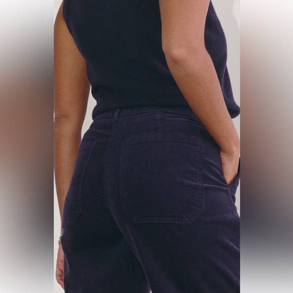 Everlane - The Utility Barrel Pant - Navy Corduroy - Size 6 - Picture 12 of 15